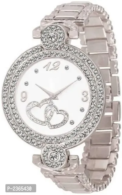 Sliver Metal Watch for Womens