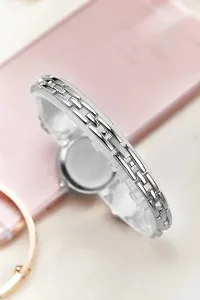 bracelet Flower Stone Silver 21st century Analog Watch For Women-thumb2