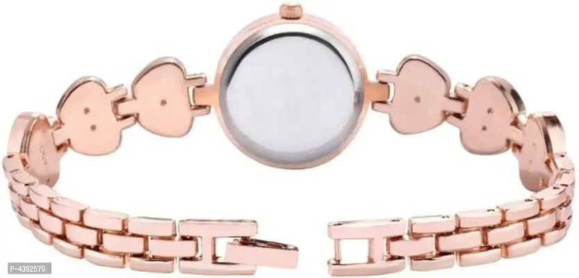 Bracelet 3 Petal Rosegold Pink New Analog Watch For Women-thumb3