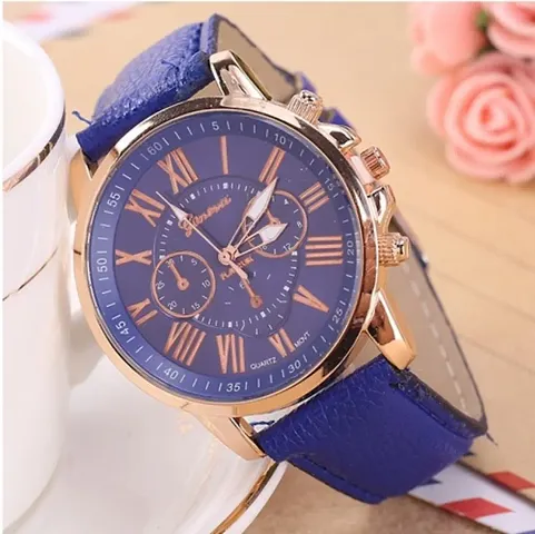 Geneva Quartz Case Dial Analog Watch For Women