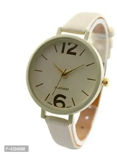 Geneva Small_Beige Designer Fashion Wrist Analog Watch For Women-thumb2