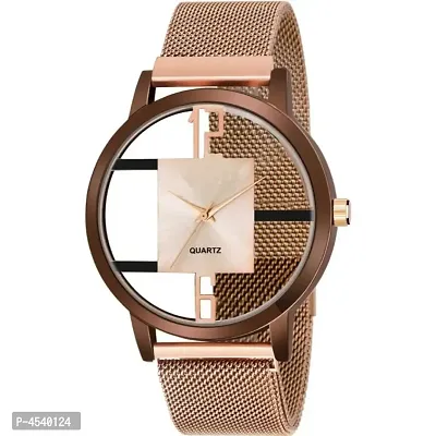 Stylish and Trendy Metal Strap Analog Watch for Women's-thumb1