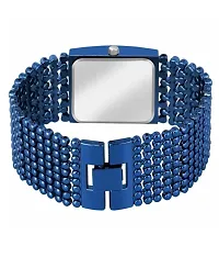 Blue Metal Square Watch for Women-thumb2