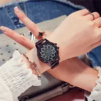 Luxury Diamond Magnet Stainless Spinner Watch for Women-thumb1