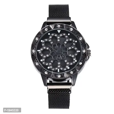 Luxury Diamond Magnet Stainless Spinner Watch for Women-thumb3