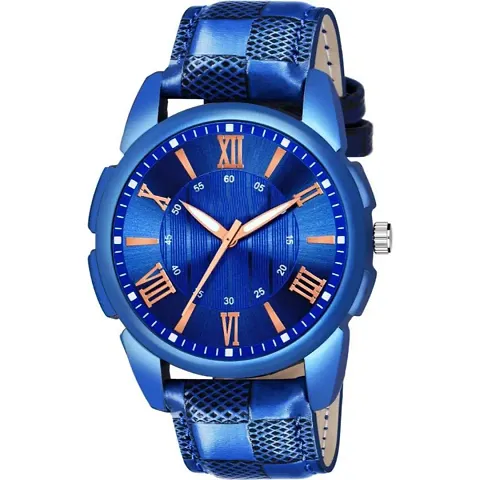 Trendy Synthetic Leather Analog Watch for Men