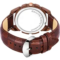 Trendy Leather Analog Watch for Men-thumb2