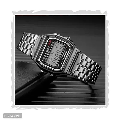Premium Brand Digital 4 Colours Square Dial Unisex Wrist Watch for Men Women-thumb0