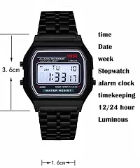 Premium Brand Digital 4 Colours Square Dial Unisex Wrist Watch for Men Women-thumb3