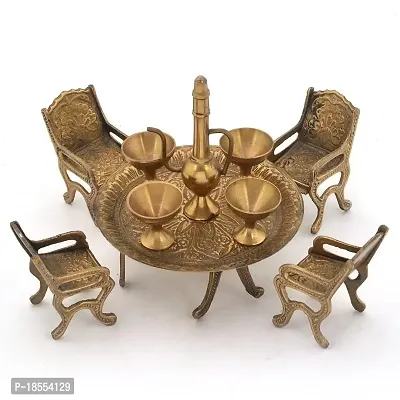 Vivan Creation Unique Design Dining Table Chair Maharaja Set -196
