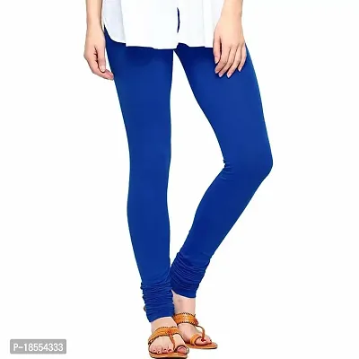 Royal Blue Churidar Cotton Leggings