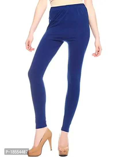 Blue cotton lycra legging