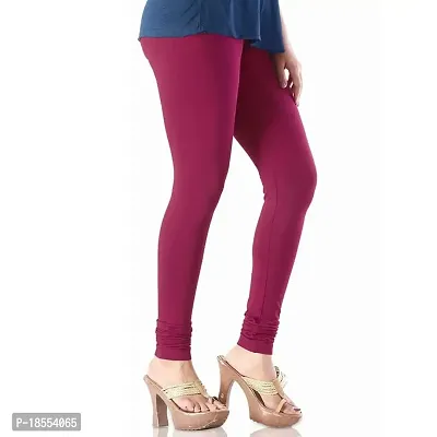 Maroon Churidaar Cotton Leggings