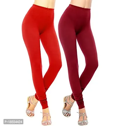 Vivan Creation Red  Maroon cotton lycra legging-thumb0