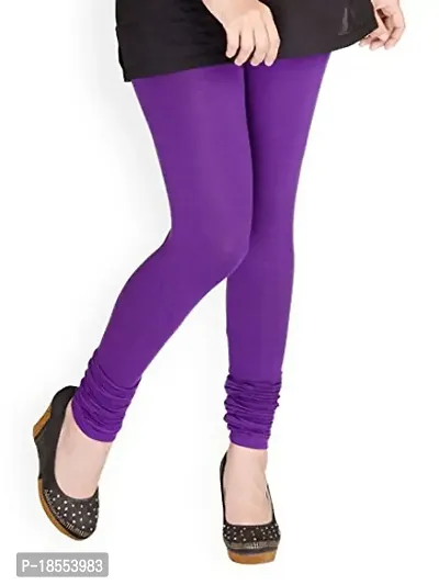 Vivan Creation Purple cotton lycra legging