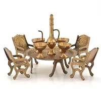 Vivan Creation Unique Design Dining Table Chair Maharaja Set -196-thumb1