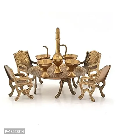 S.N. International Brass Dining Table Chair Maharaja Set-thumb3