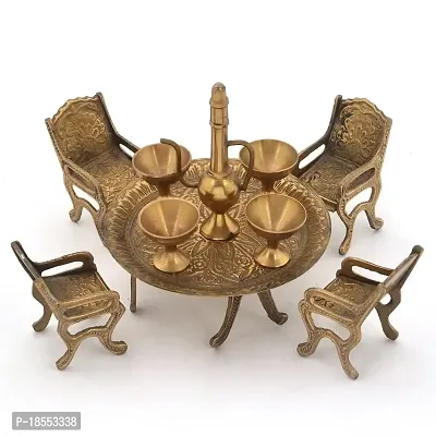 Ethnic Treat Latest Unique Design Dining Table Chair Maharaja Set -196