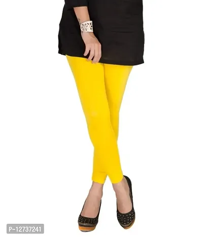 Yellow Churidaar Cotton Lycra Leggings