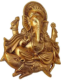 Metal Ganesh Idol Statue Wall Hanging for Home Decor Wall Decor-thumb1