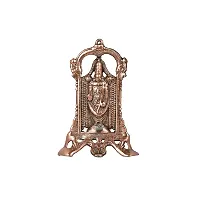 Handcrafted Wall Hanging White Metal God Tirupati Balaji-thumb1