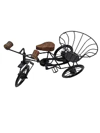 Wood and Wrought Iron Mini Flower Stand Cycle-thumb3