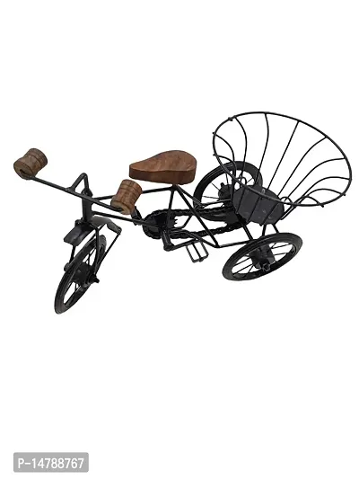 Wood and Wrought Iron Mini Flower Stand Cycle-thumb4