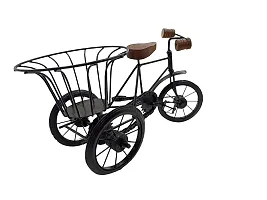 Wood and Wrought Iron Mini Flower Stand Cycle-thumb2