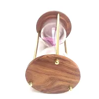 Wooden and Brass Sand Timer Hour Glass Sandglass Antique Nautical Decor-thumb2