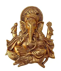 Metal Ganesh Idol Statue Wall Hanging-thumb3