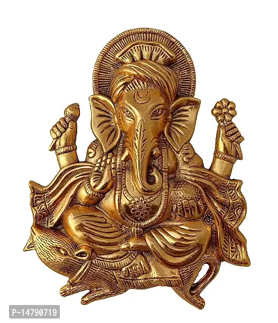 Metal Ganesh Idol Statue Wall Hanging-thumb4