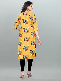 Traditional Crepe Straight Printed Kurta-thumb1