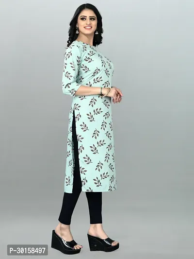 Traditional Crepe Straight Printed Kurta-thumb3