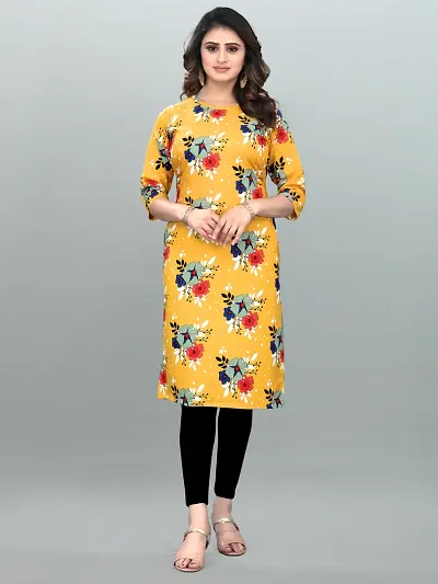 Women Crepe Straight Kurti