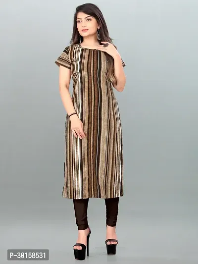 Traditional Crepe Straight Printed Kurta-thumb0