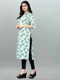 Traditional Crepe Straight Printed Kurta-thumb1