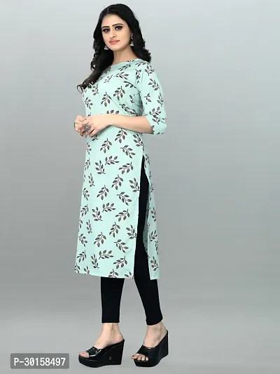 Traditional Crepe Straight Printed Kurta-thumb2