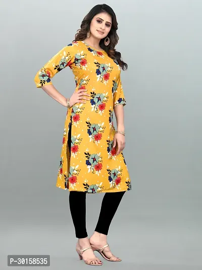 Traditional Crepe Straight Printed Kurta-thumb3