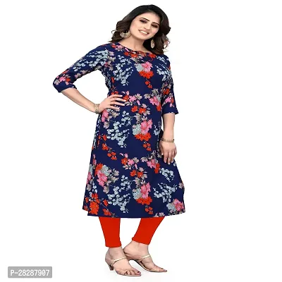 Stylish Multicoloured Crepe Printed A-line Kurta For Women Combo Of 2-thumb3