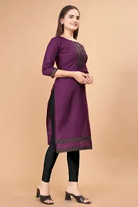 Beautiful Cotton Embroidered Kurtas For Women-thumb1