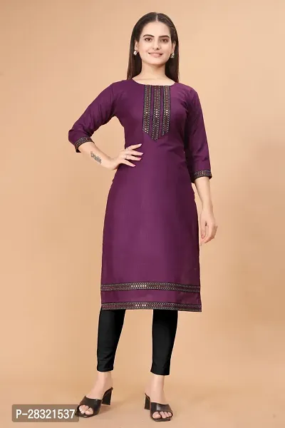 Beautiful Cotton Embroidered Kurtas For Women-thumb4