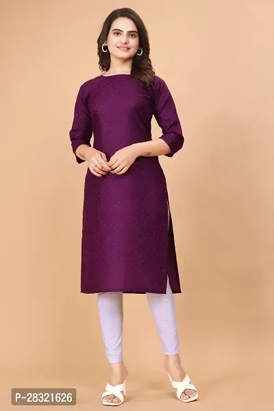 Beautiful Cotton Hot Fix Stone Work Kurtas For Women-thumb5