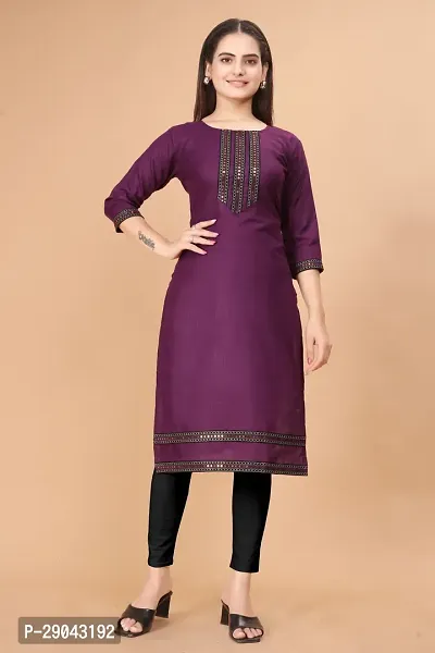 Beautiful Cotton Embroidered Kurtas For Women-thumb0