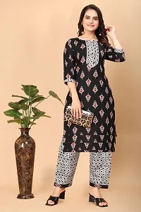 Fancy Cotton Kurta with Pant set For Women-thumb2