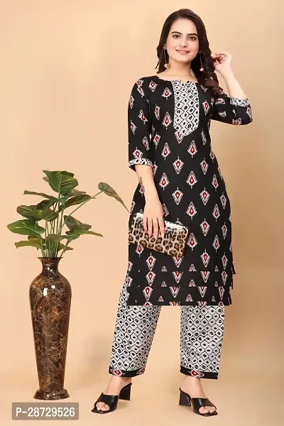 Fancy Cotton Kurta with Pant set For Women-thumb3