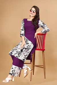 Stylish Crepe Printed Kurtas Women-thumb2