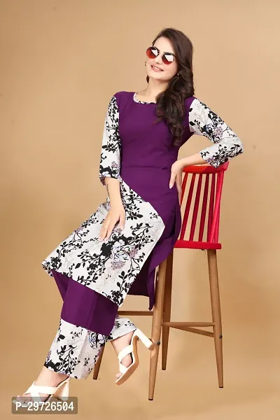 Stylish Crepe Printed Kurtas Women-thumb3