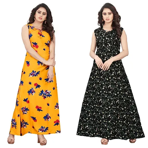 Stylish Crepe Kurti - Pack of 2