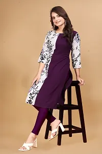 Trendy Crepe Floral Print Kurta For Women-thumb2