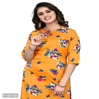 Trendy Crepe Floral Print Kurta For Women-thumb3